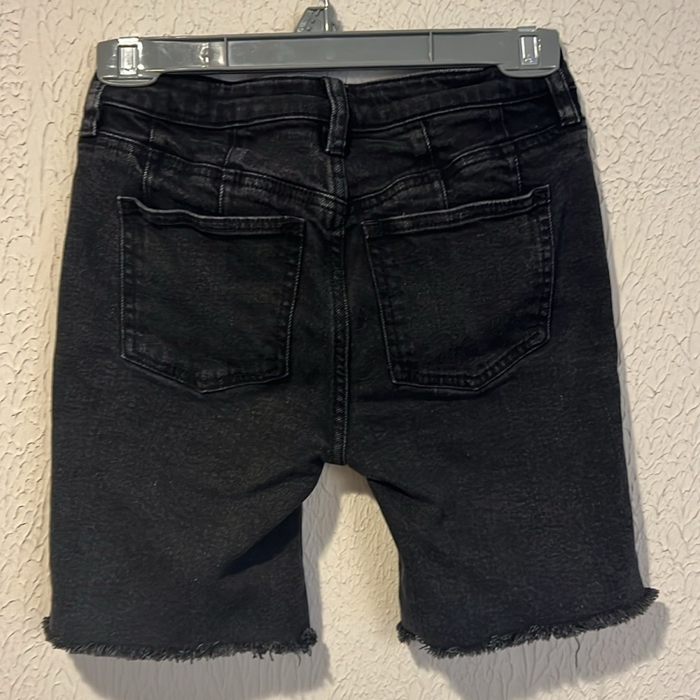 We the Free Black Avery Bermuda Jean shorts jorts size 24 - Picture 9 of 11